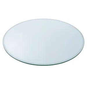 15" Round Clear Glass Table Tops