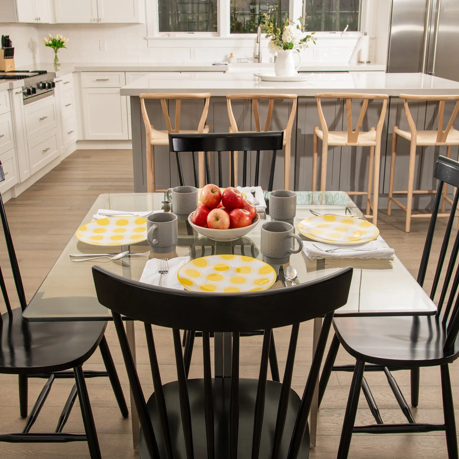 15" Square Clear Glass Table Tops