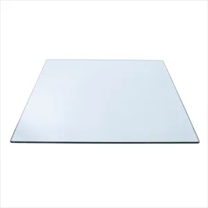 15" Square Clear Glass Table Tops