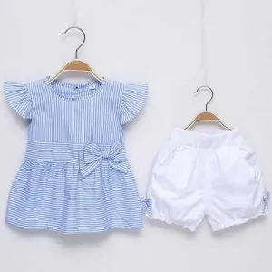 2Pcs Summer Style Girls Shorts Set