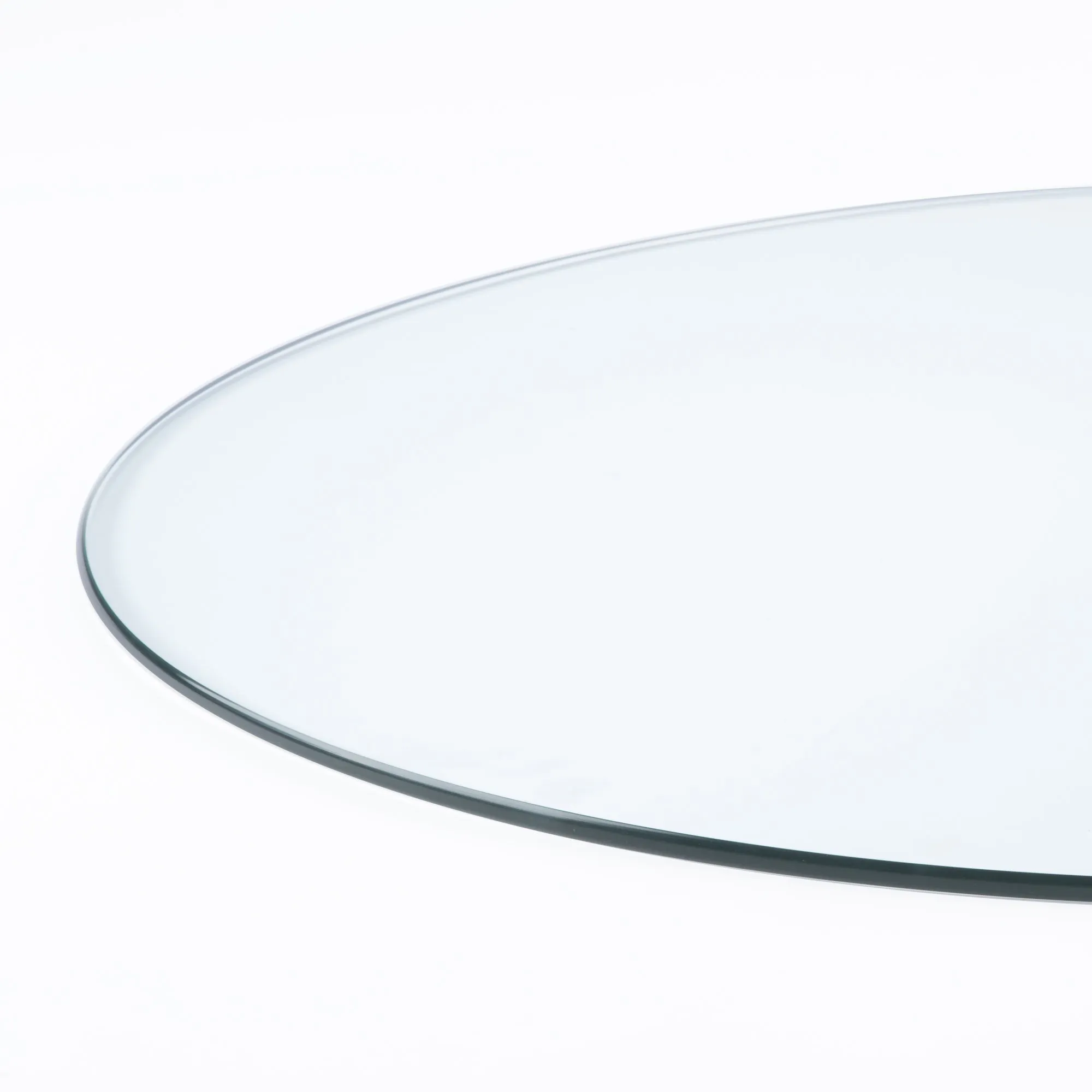 36" Round Clear Glass Table Tops