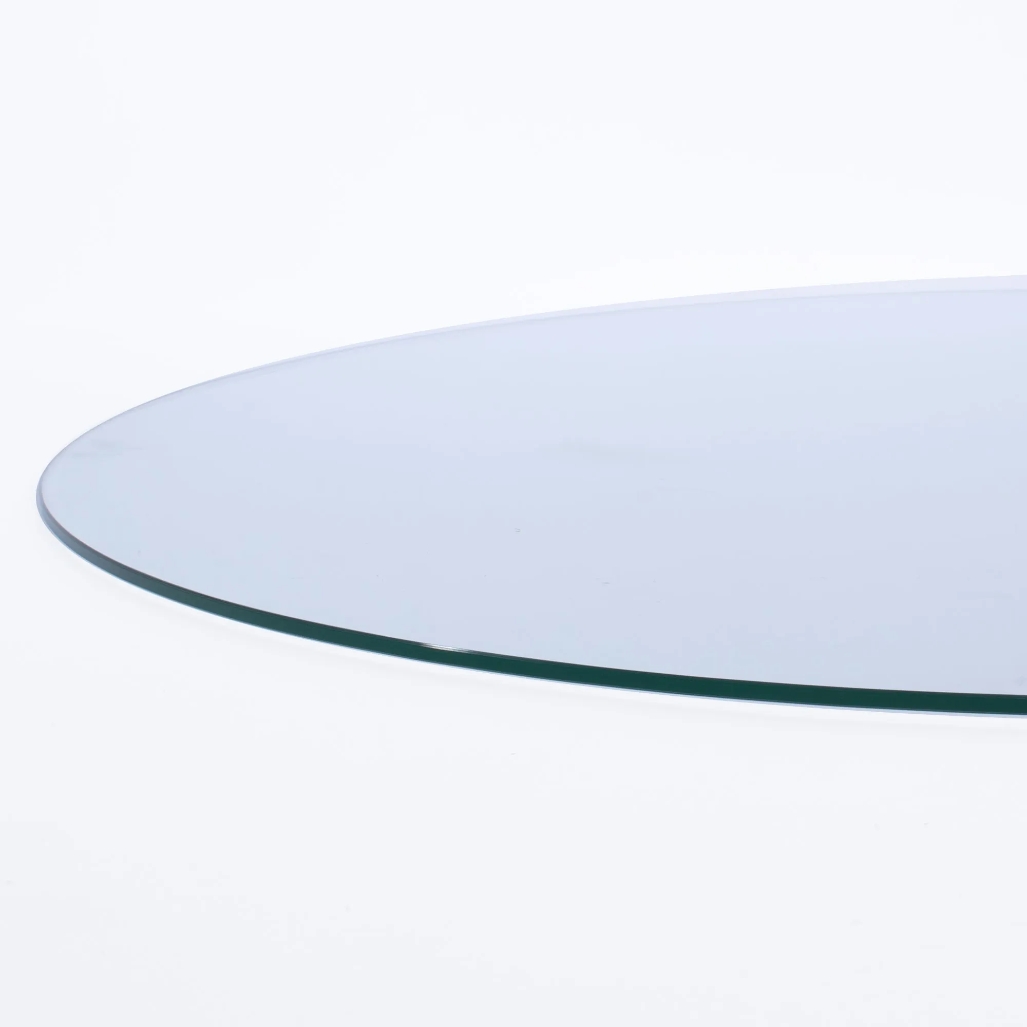 36" Round Clear Glass Table Tops