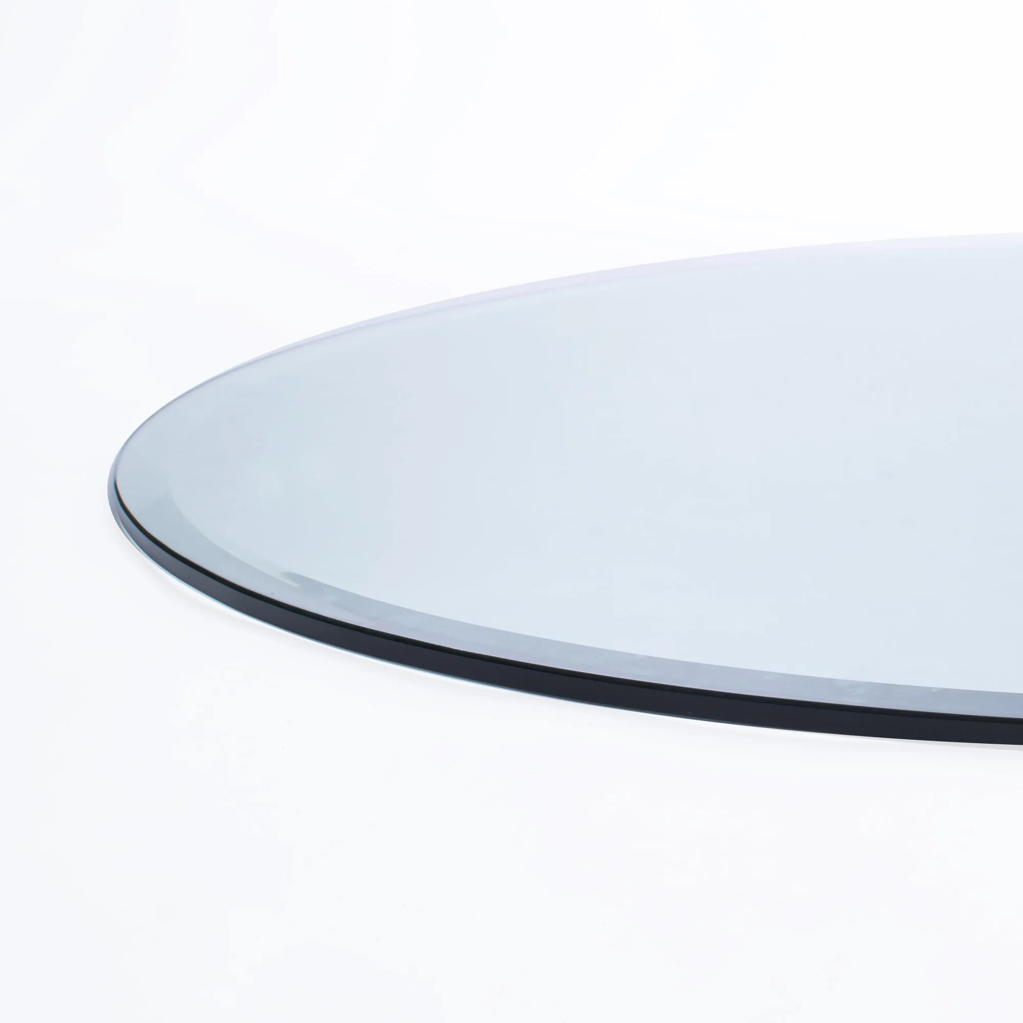 36" Round Clear Glass Table Tops