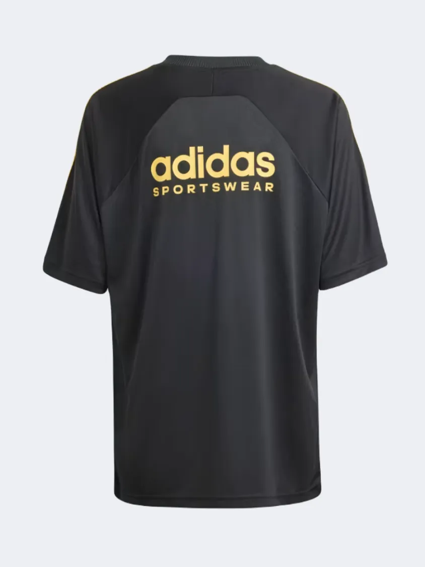 Adidas Hot Summer Boys Sportswear T-Shirt Black/Spark/Multi