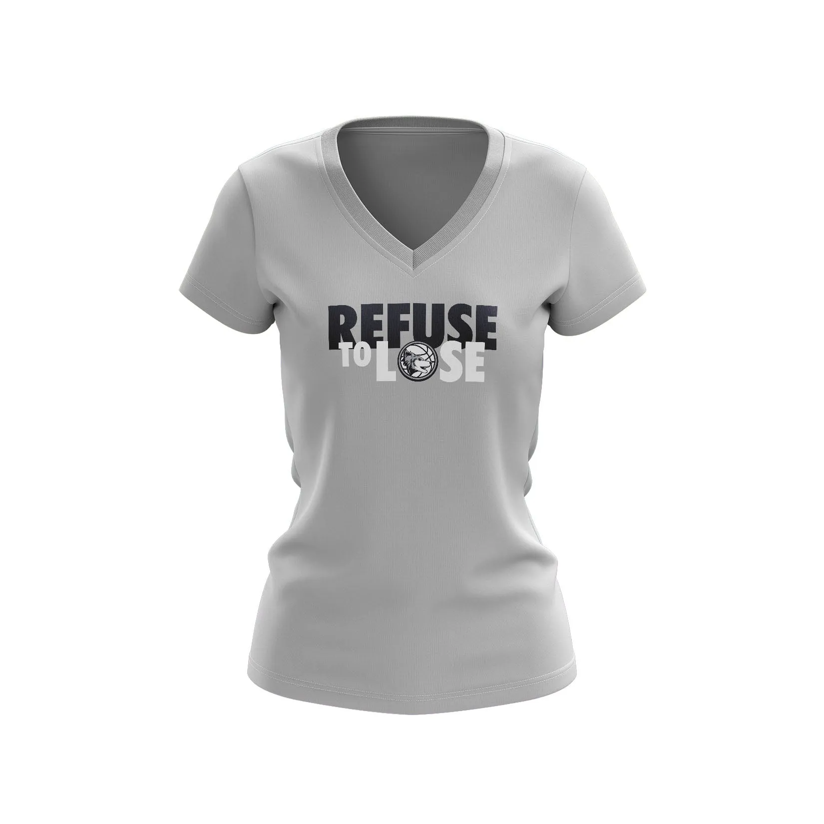 All Ohio Wolves Refuse to Lose Ladies V-Neck Tee