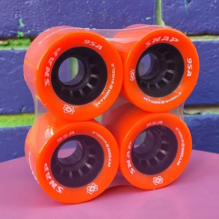 Atom Snap Orange Wheels 95A - 4 pack