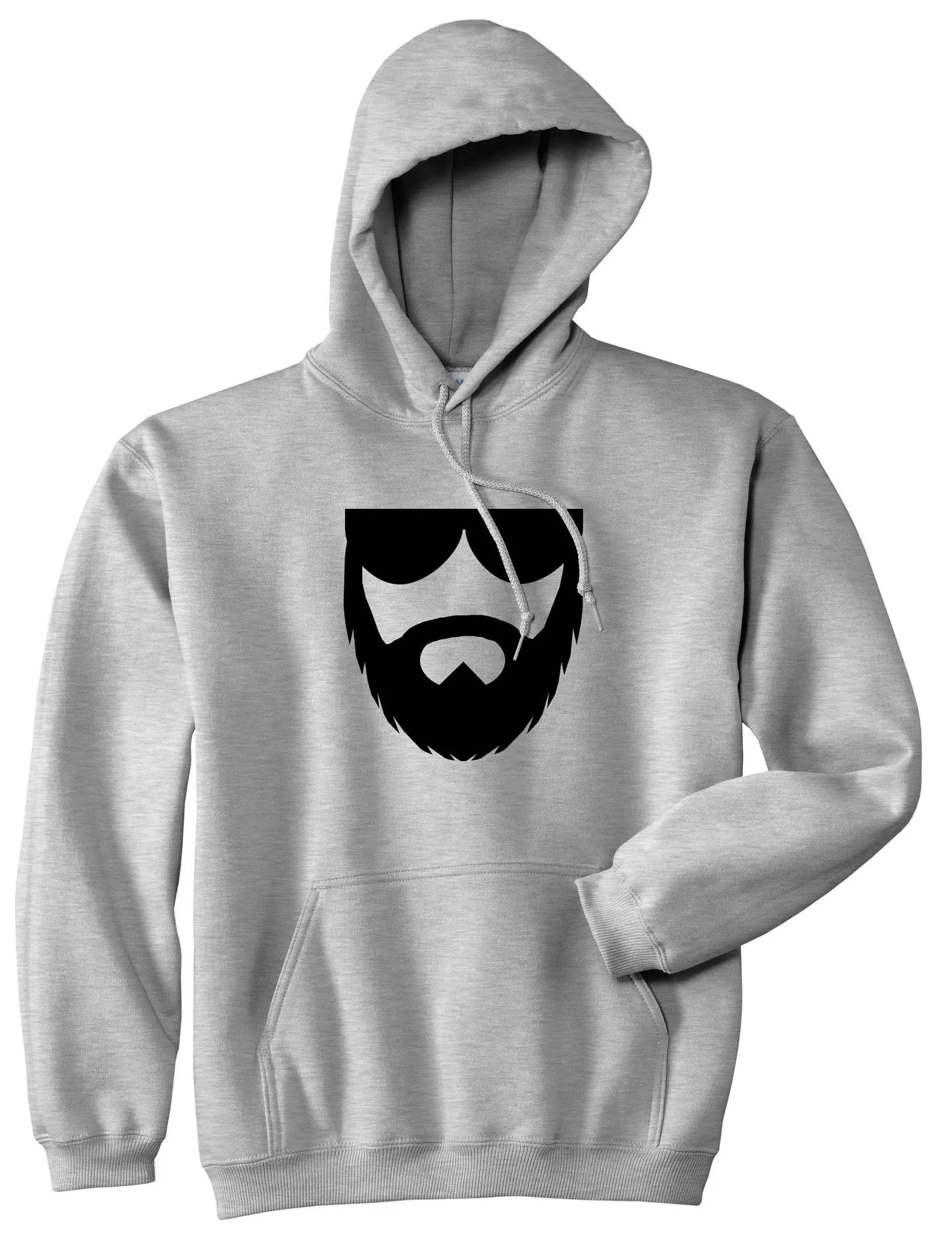 Beard With Glasses Pullover Hoodie