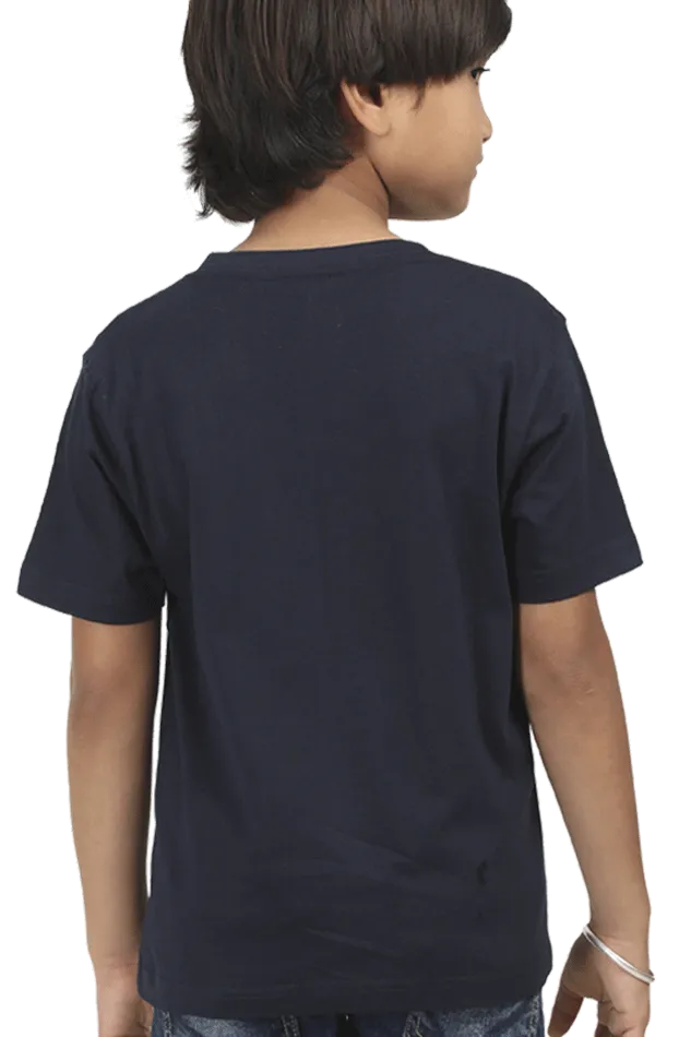 Boys Round Neck Half Sleeve Classic Idea T-Shirt