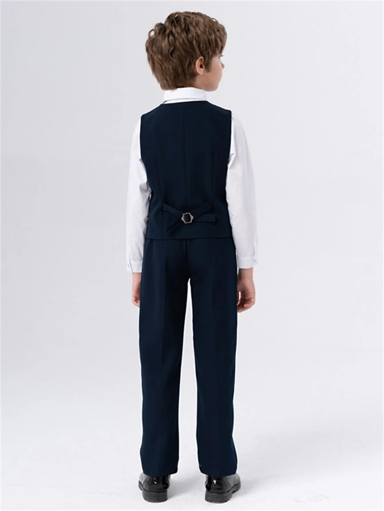 Children's four-piece suit (long-sleeved shirt   vest   pants   bow tie)