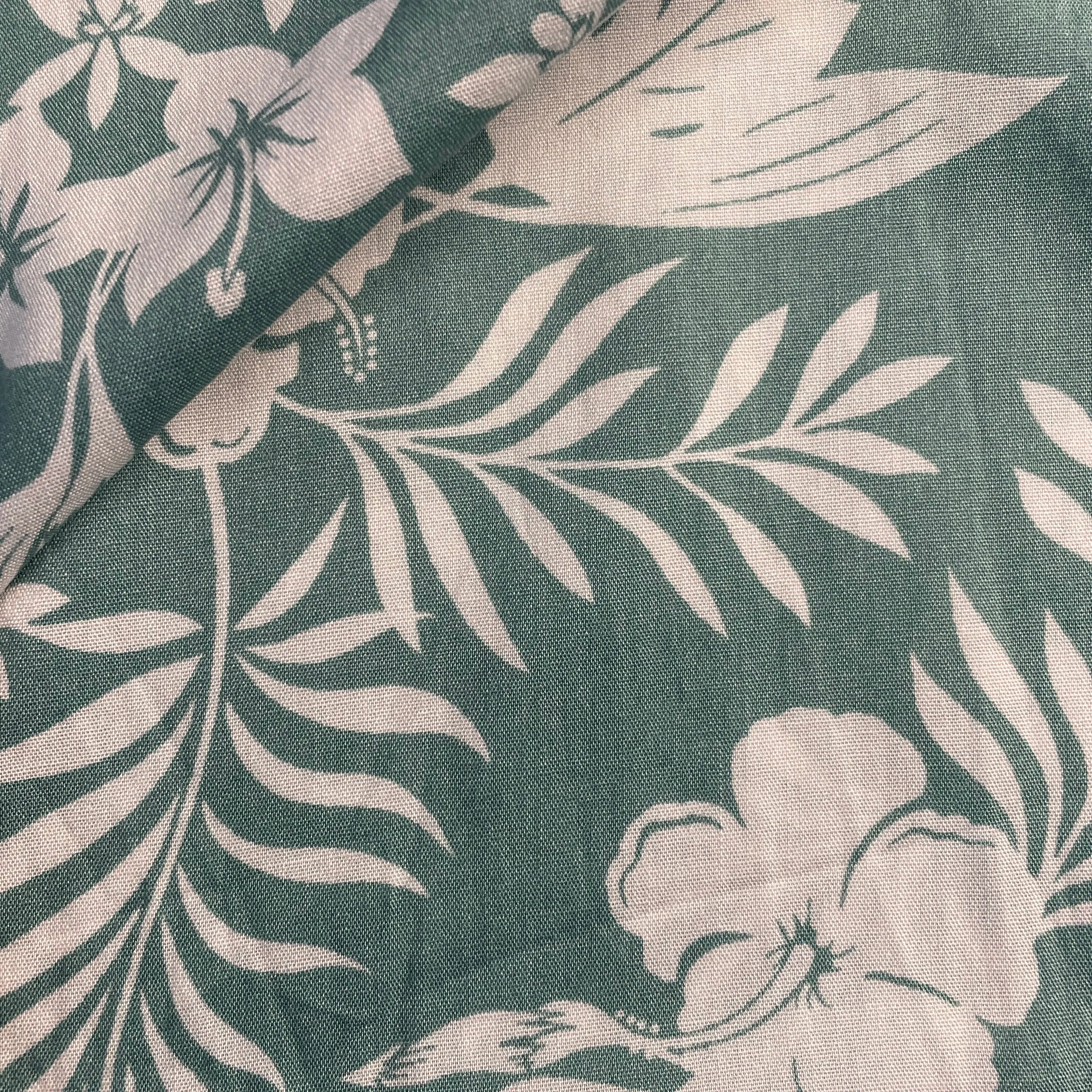 Exclusive Sage Green Floral Print Rayon Fabric