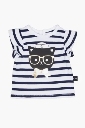 Huxbaby Sailor Cat Frill Top