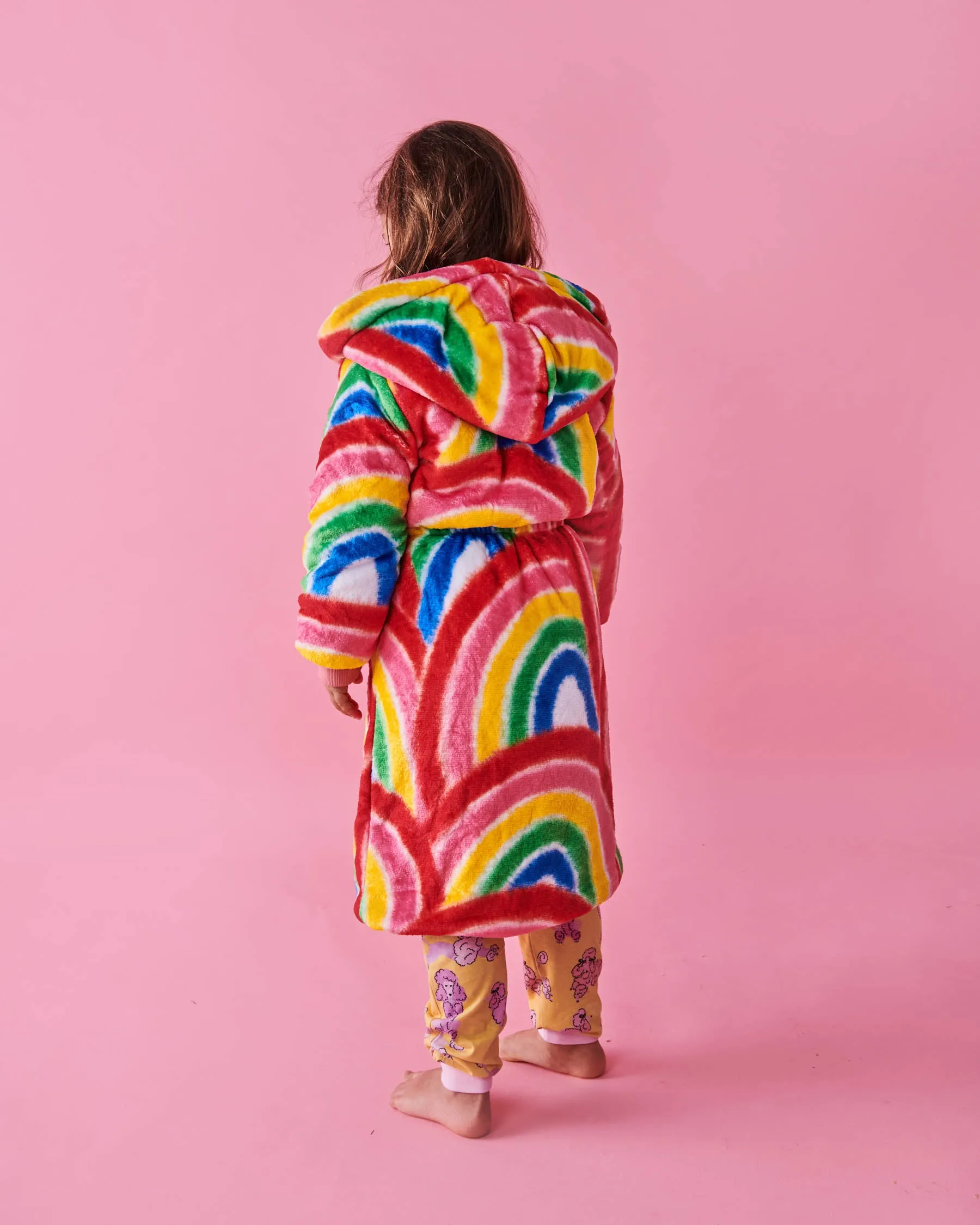 Colorful Rainbow Design Kuddle Kids Robe by Kip & Co