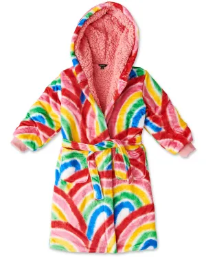 Colorful Rainbow Design Kuddle Kids Robe by Kip & Co