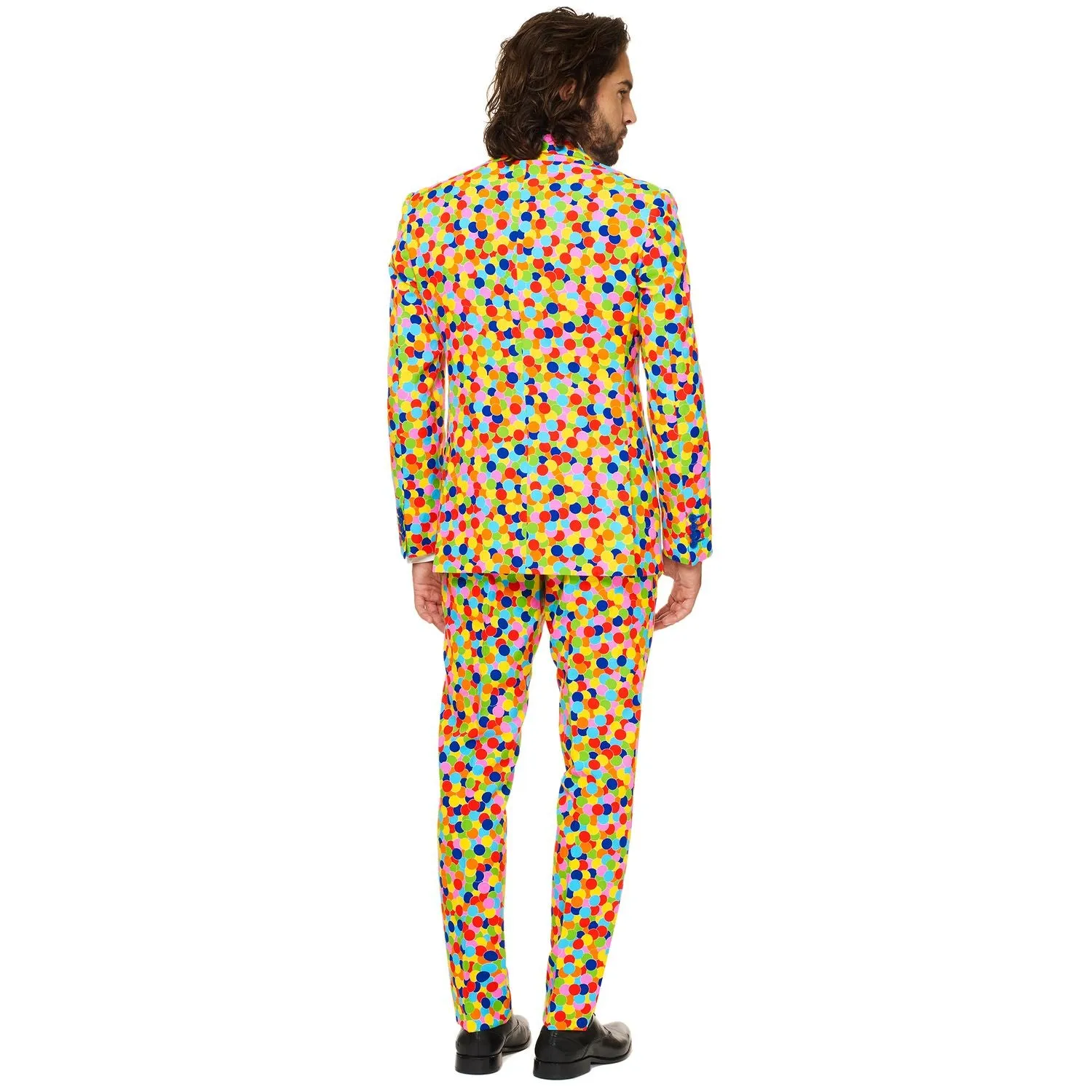 Men's Slim Fit Suit and Tie with Pattern OppoSuits, Dot Print