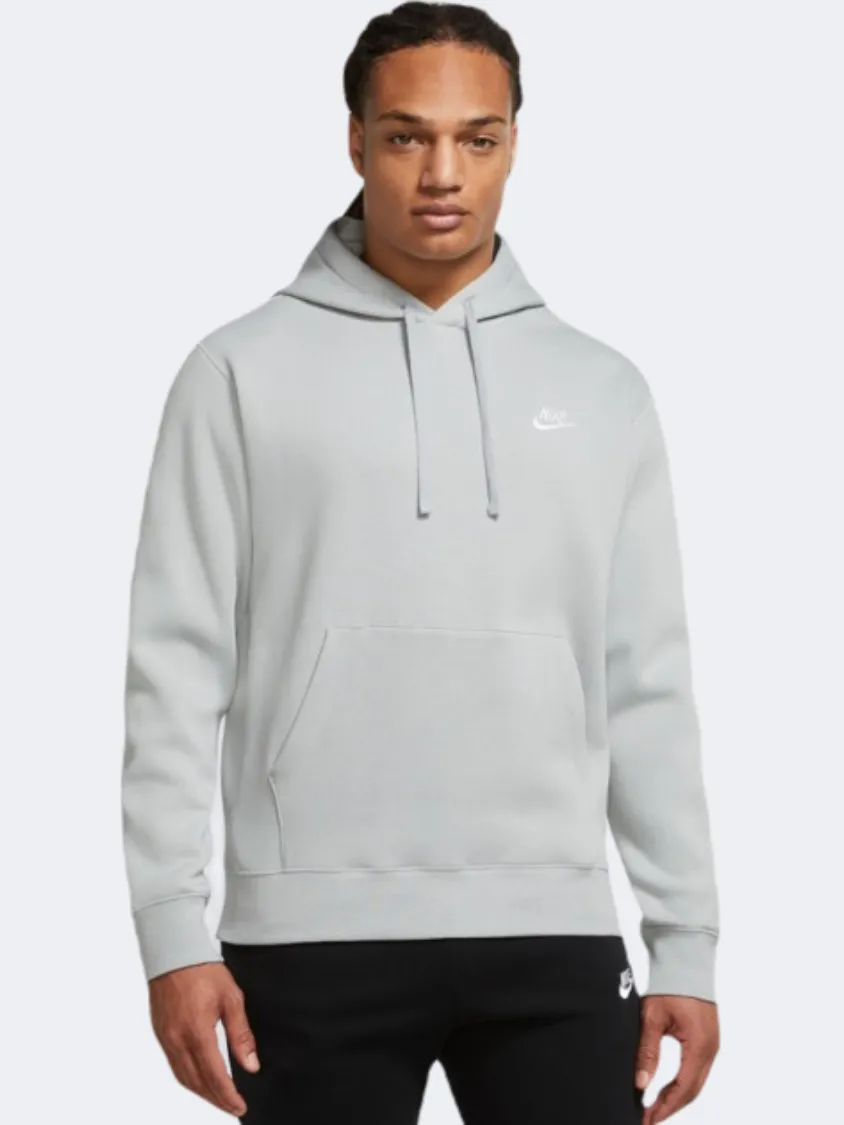 Nike Club Men Lifestyle Hoody Smoke Grey/White