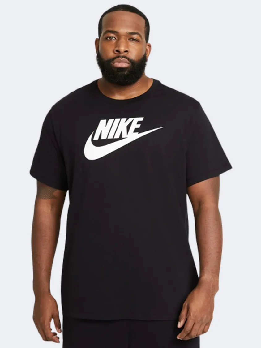 Nike Men&#39;s Lifestyle Ar5004-010 Icon Futura T-Shirts Black