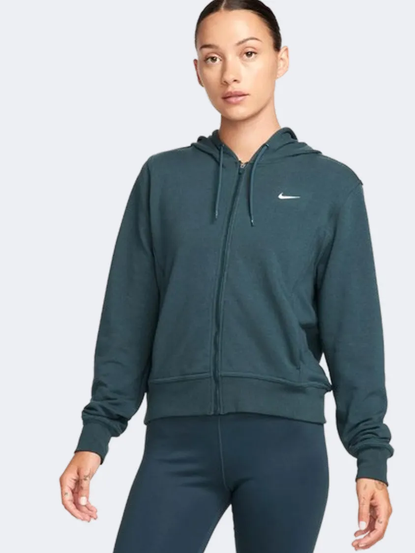 Nike One Women Training Hoody Deep Jungle/White