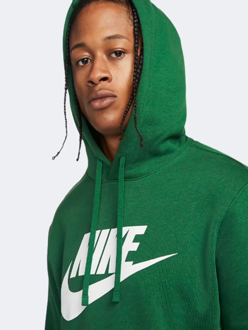 Nike Sportswear Club Fleece Men Lifestyle Hoody Green/White