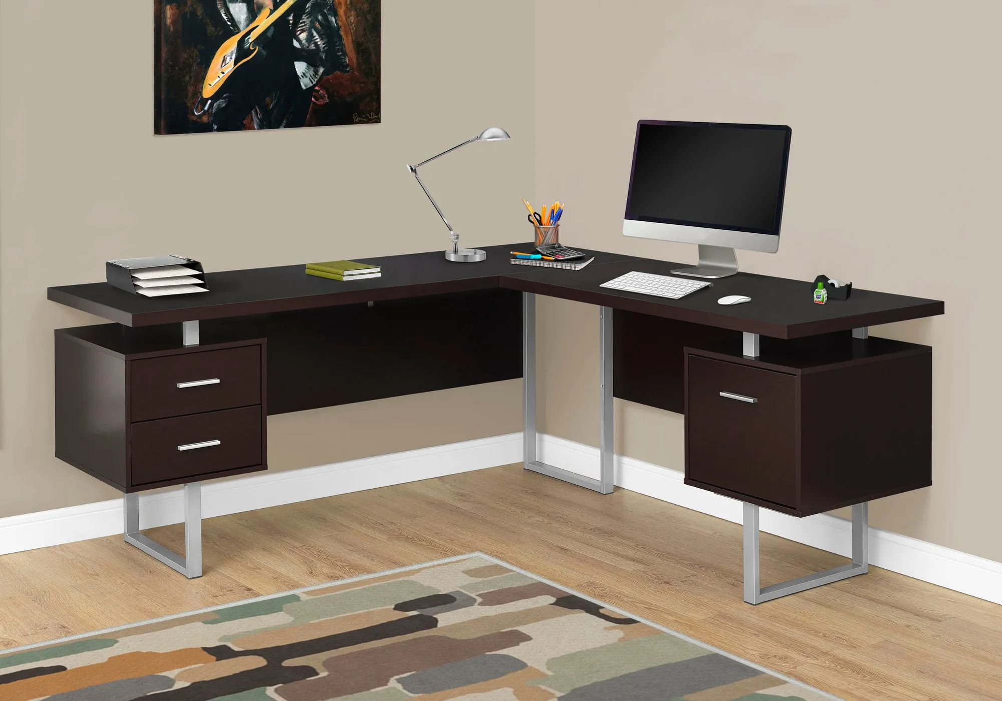 OFFICE SERIES - 70"L / ESPRESSO LEFT OR RIGHT FACING