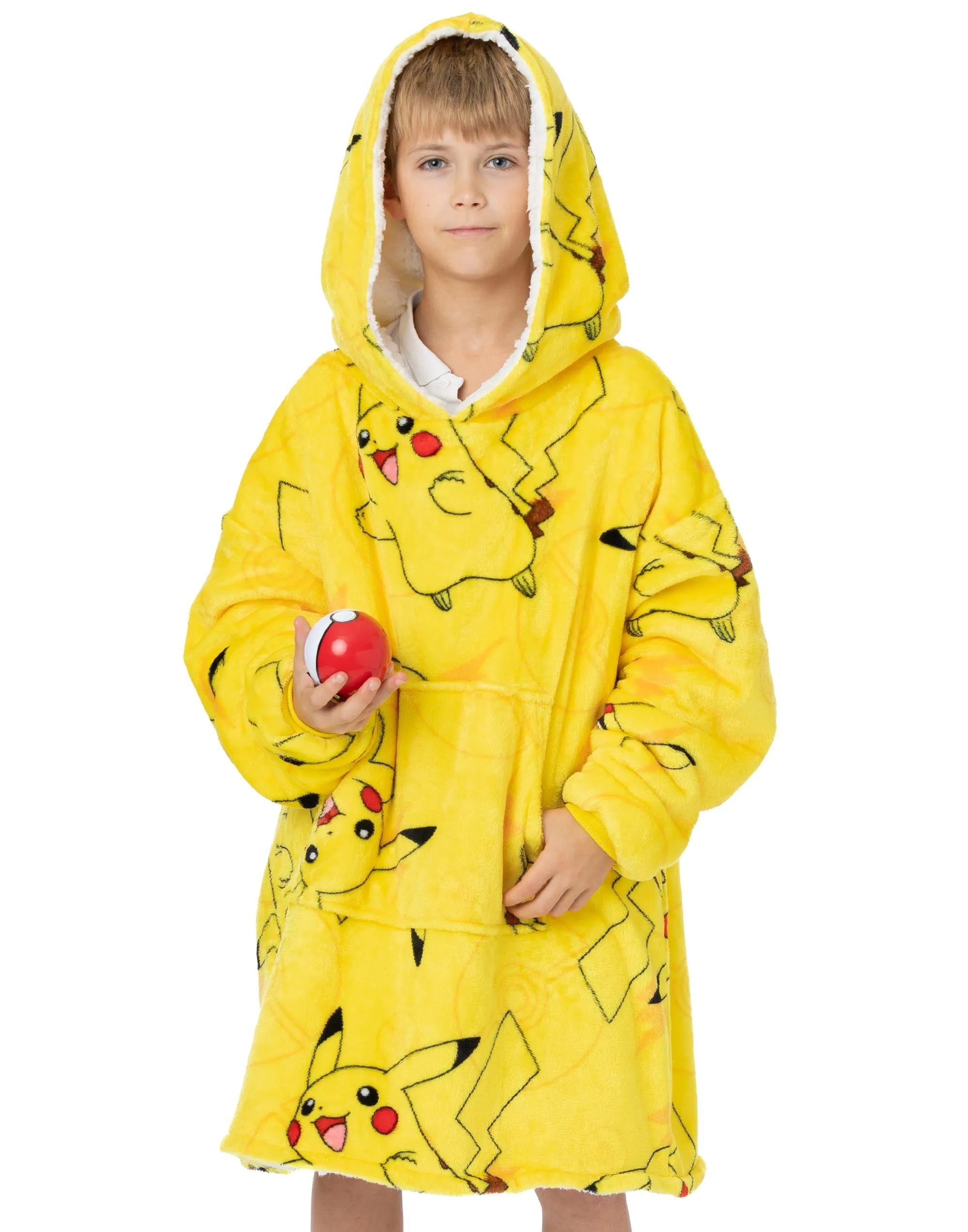 Pokemon Pikachu Kids Oversized Blanket Hoodie