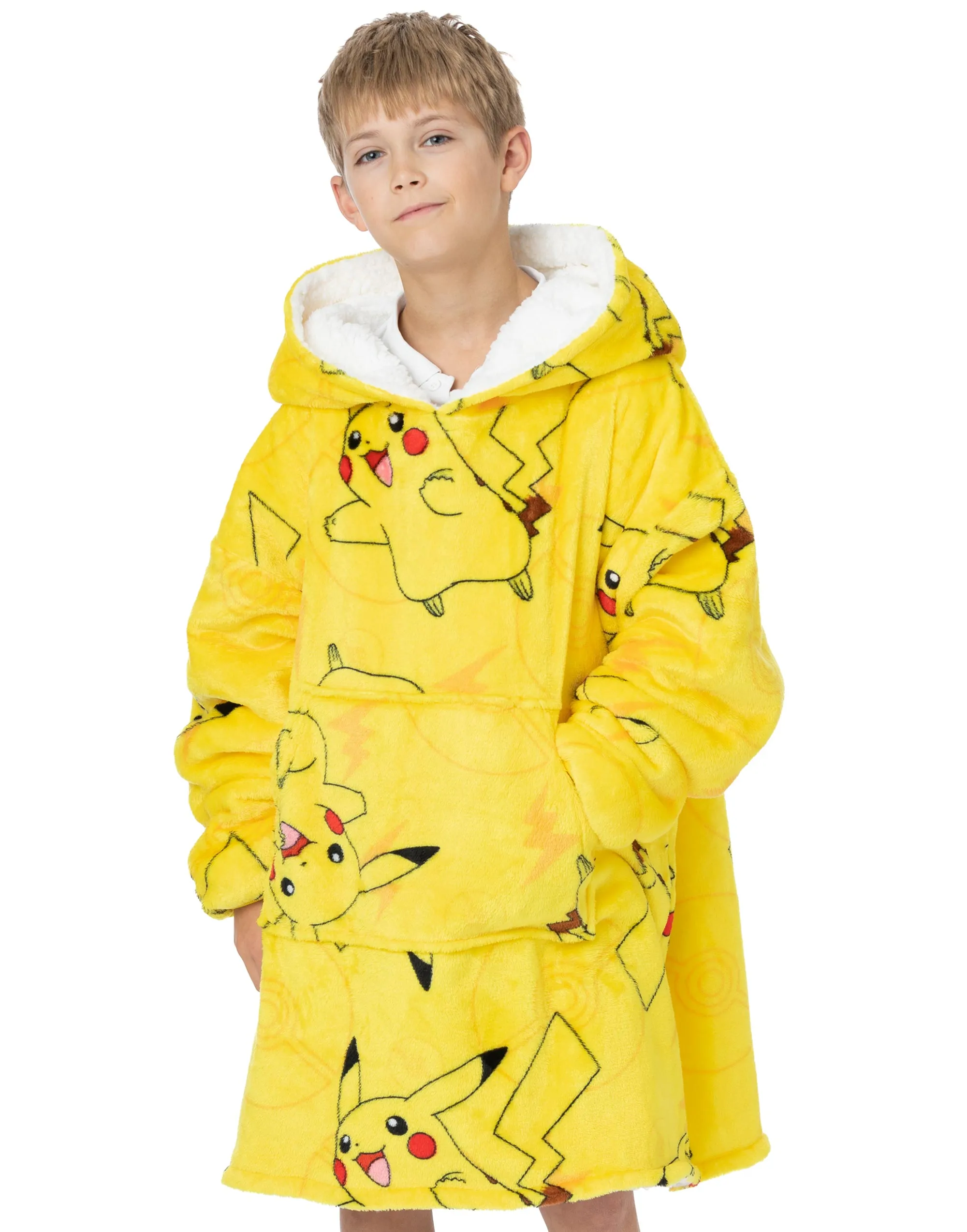 Pokemon Pikachu Kids Oversized Blanket Hoodie