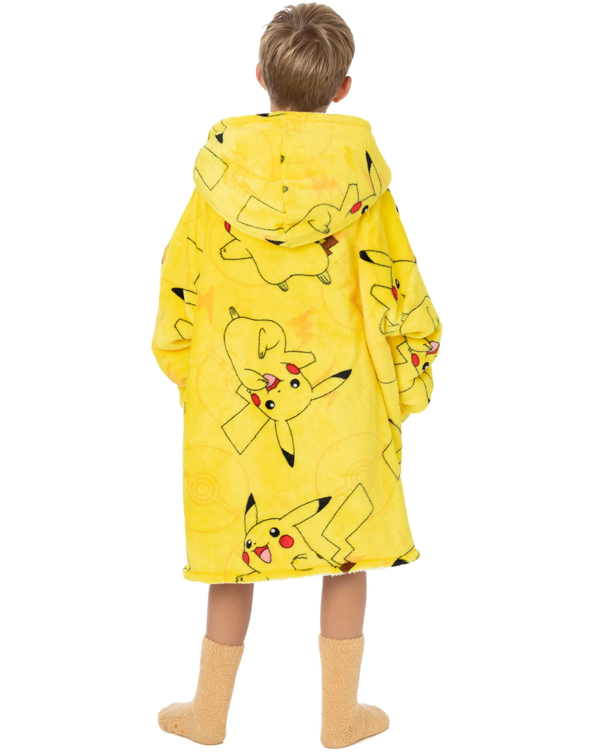 Pokemon Pikachu Kids Oversized Blanket Hoodie