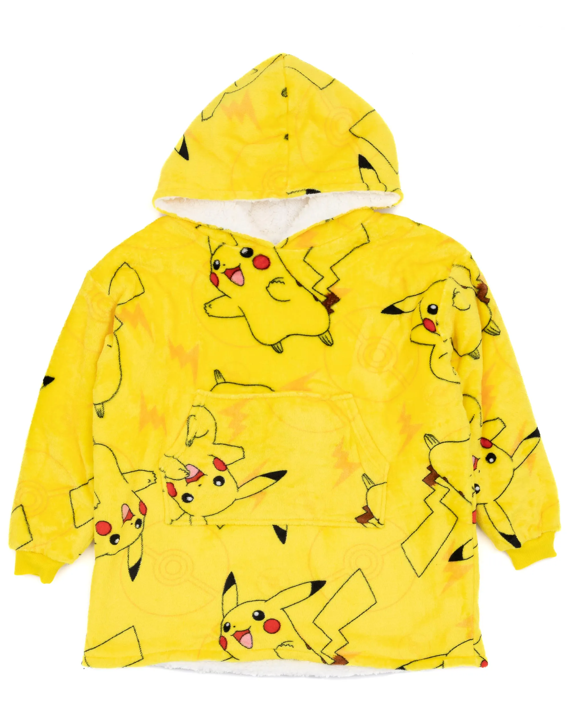 Pokemon Pikachu Kids Oversized Blanket Hoodie