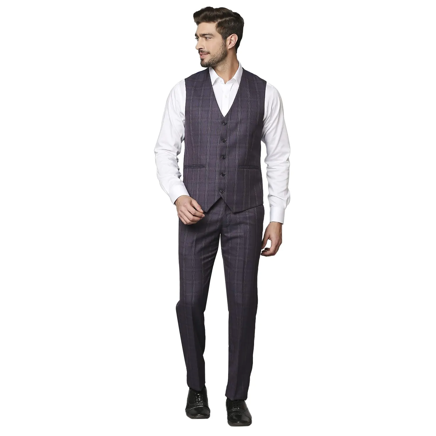 Raymond Dark Violet Suit (Size: 44)-RMDH02085-V8