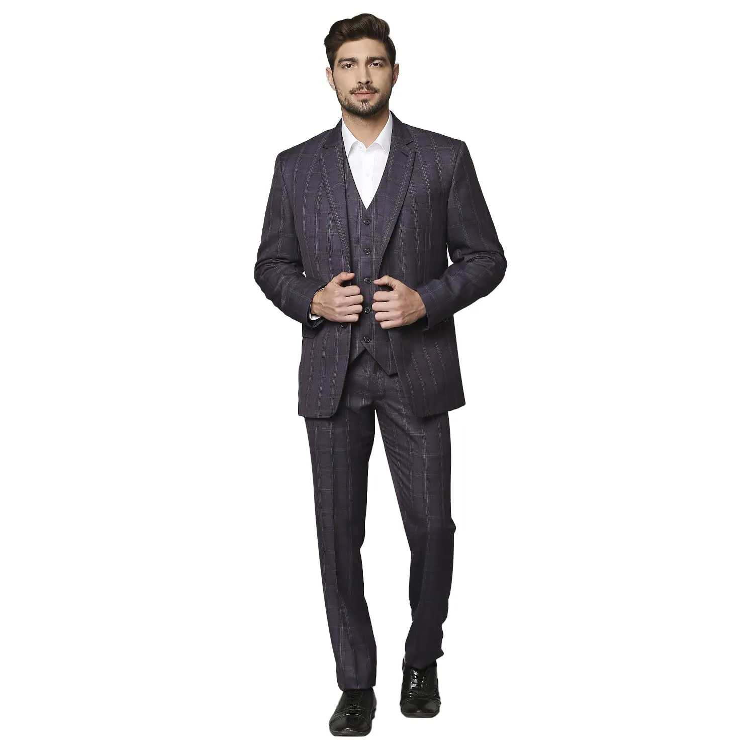 Raymond Dark Violet Suit (Size: 44)-RMDH02085-V8