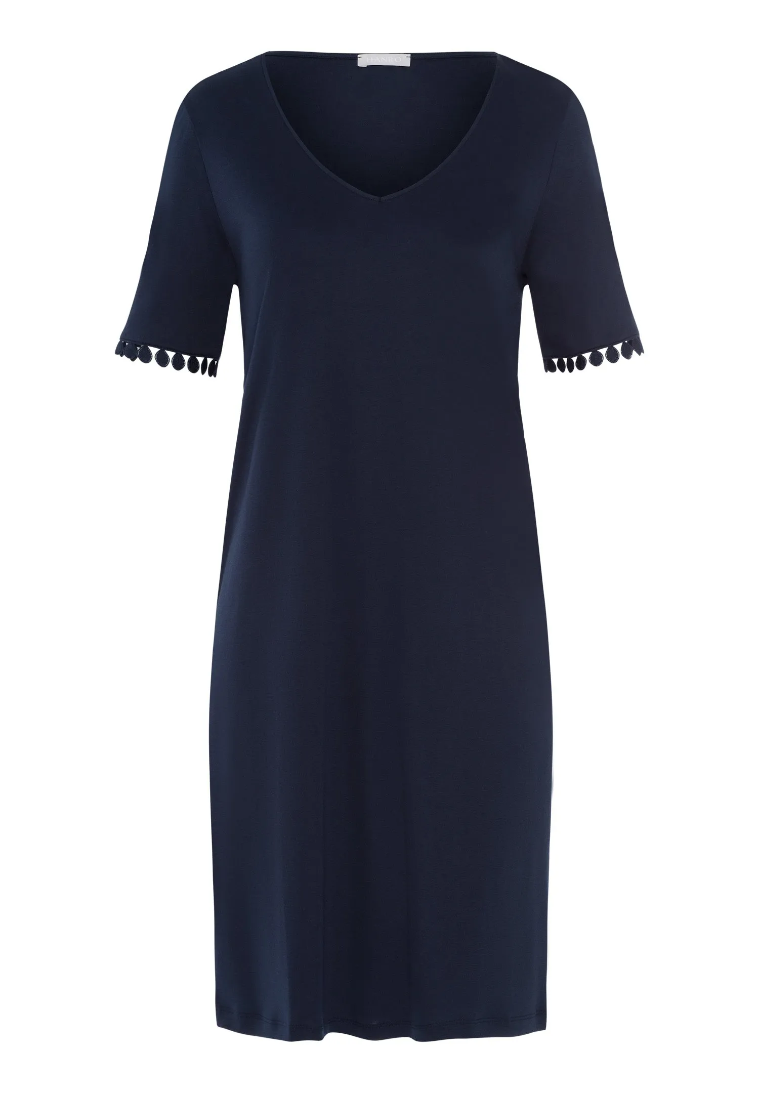 Rosa Embroidered Cotton Nightgown | Deep Navy 74932-1610