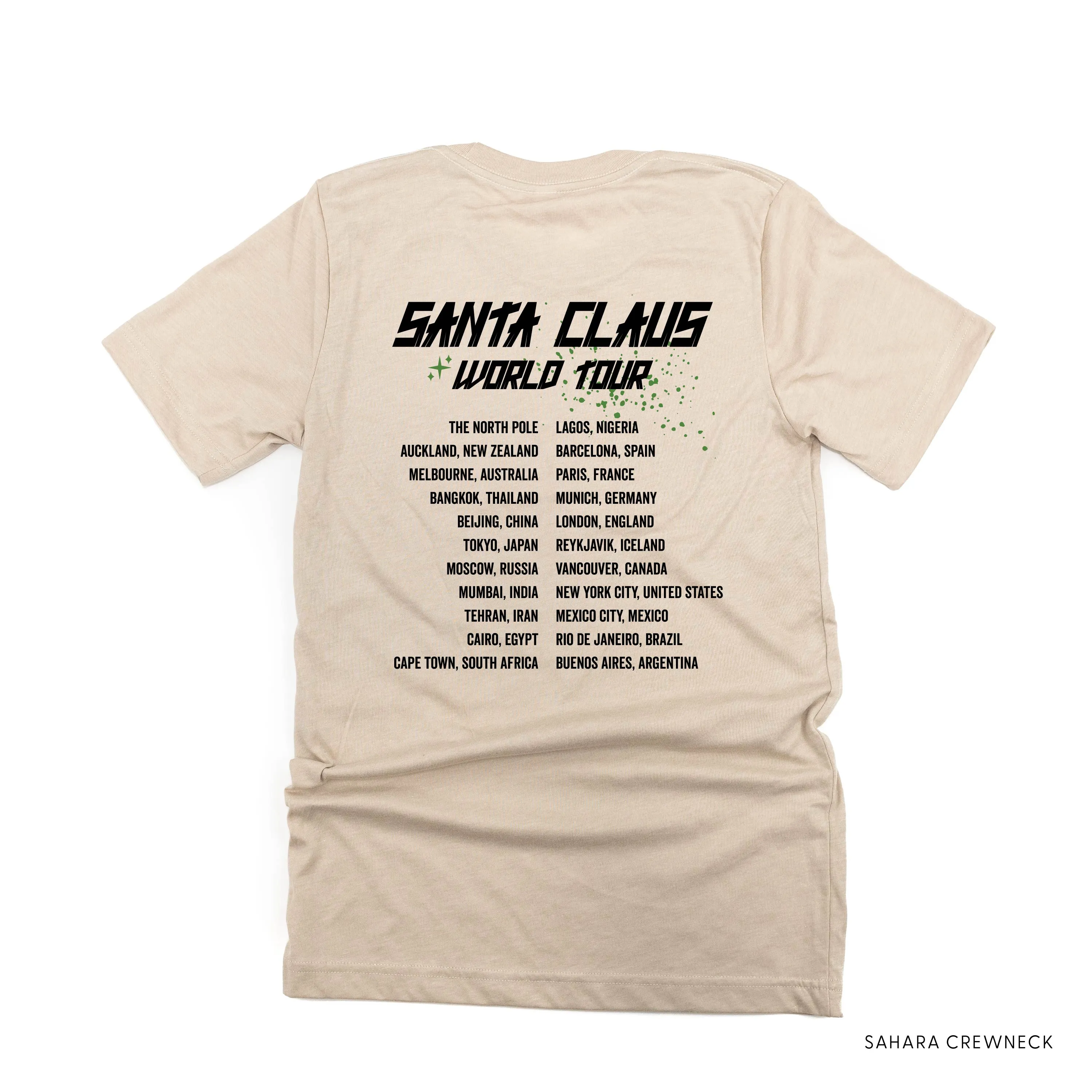 Santa Claus World Tour (f&b) - Unisex Tee