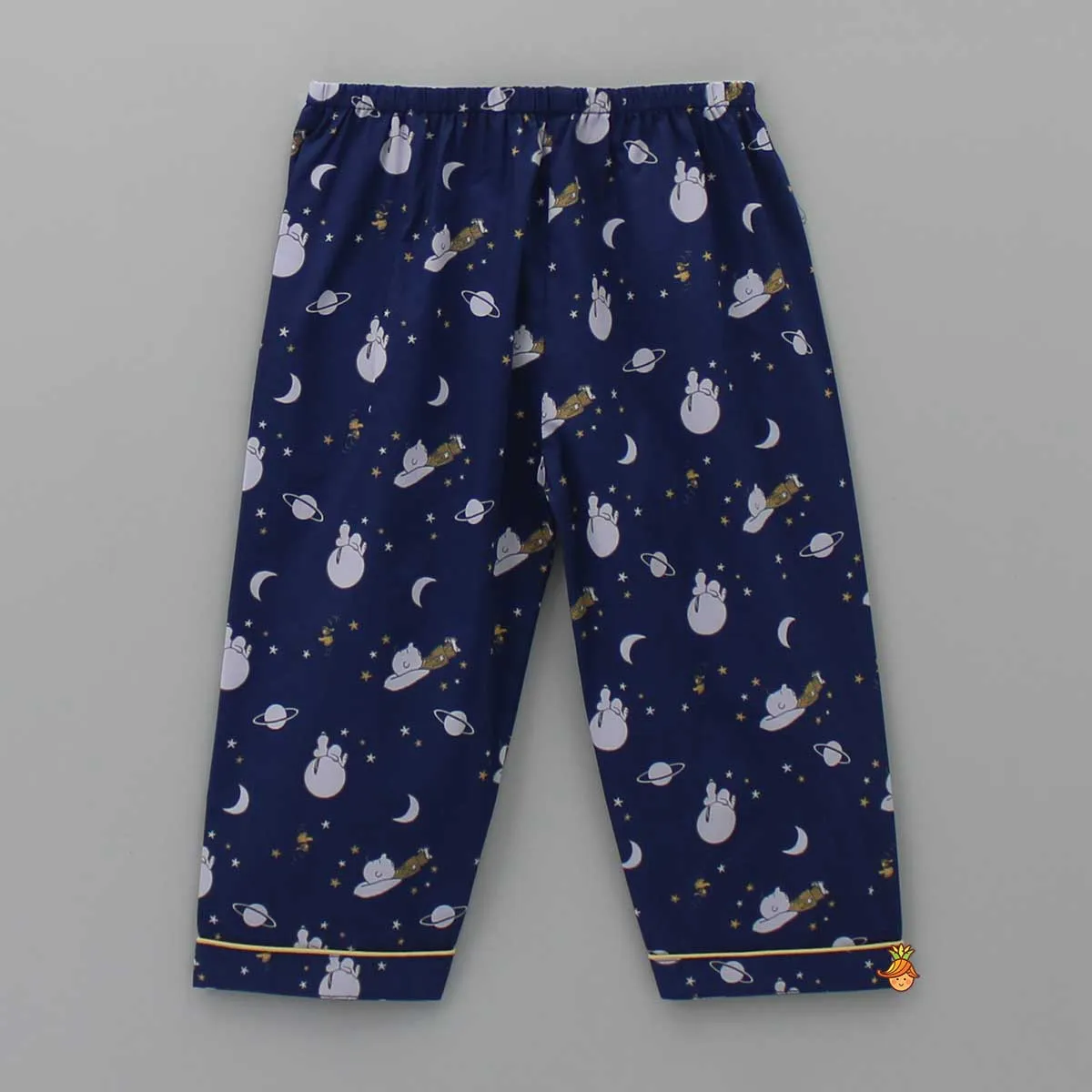 Space Printed Blue Sleepwear