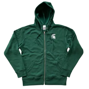 Spartan Helmet Zippered Fleece Hoodie