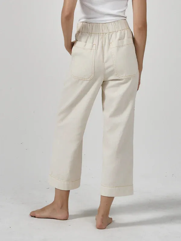 Thrills EASE UTILITY PANT - HERITAGE WHITE/CITRUS