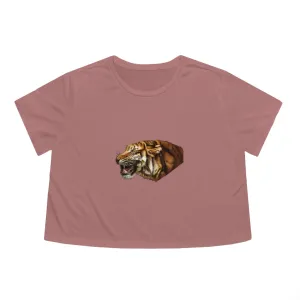 Tiger Women's Flowy Cropped Tee