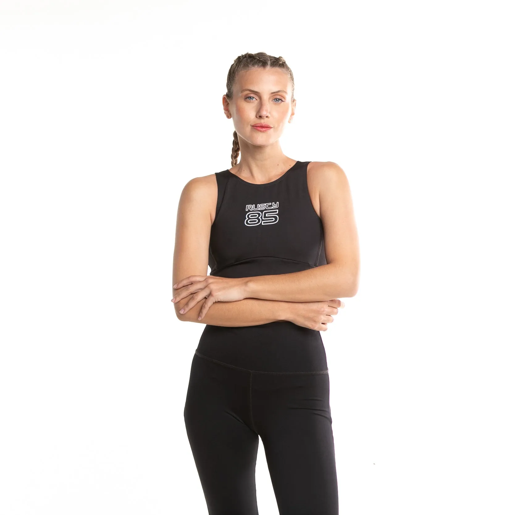 Top Deportivo Rusty Relay Zipper Top Ld Black