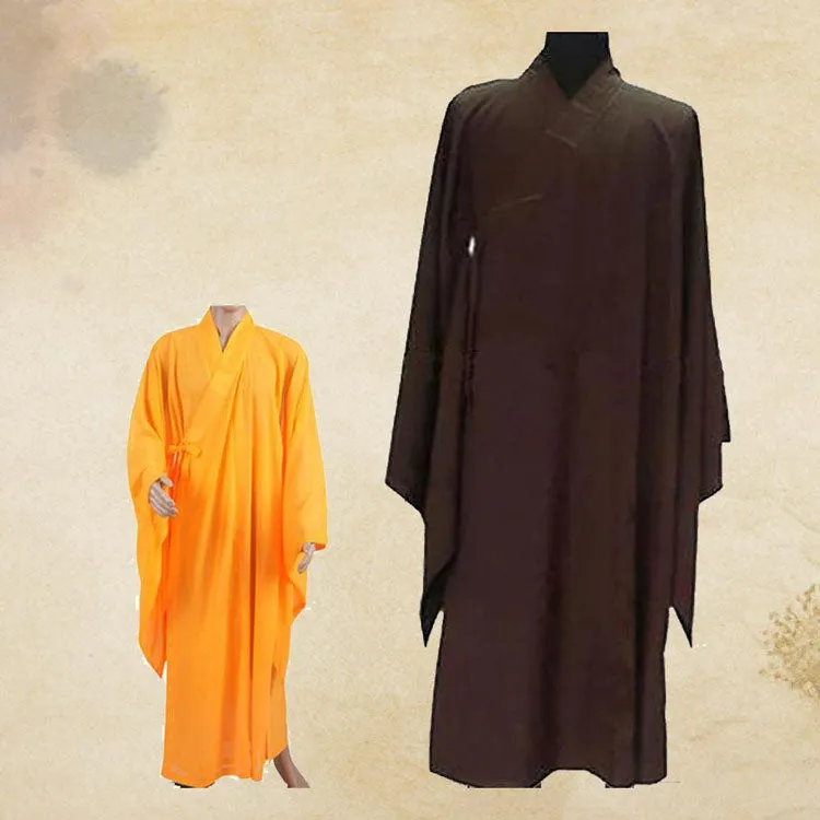 Unisex Zen Buddhist Robe, Lay Monk, Meditation Gown, Monk Training Uniform