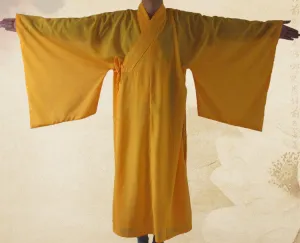 Unisex Zen Buddhist Robe, Lay Monk, Meditation Gown, Monk Training Uniform