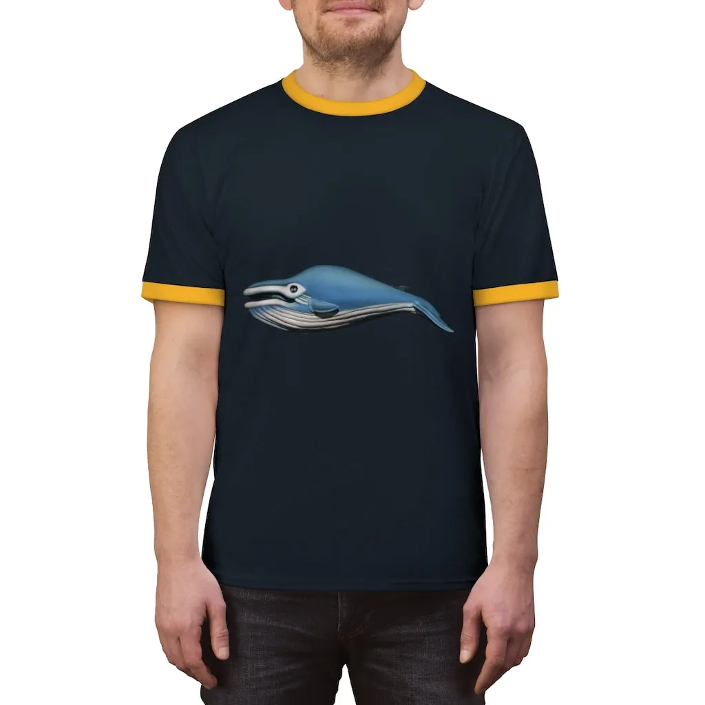 Whale Unisex Ringer Tee