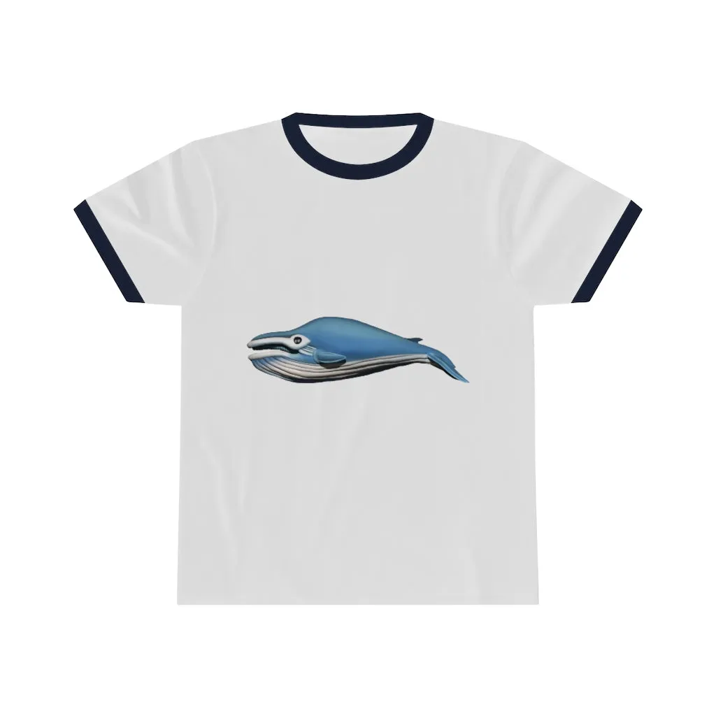 Whale Unisex Ringer Tee