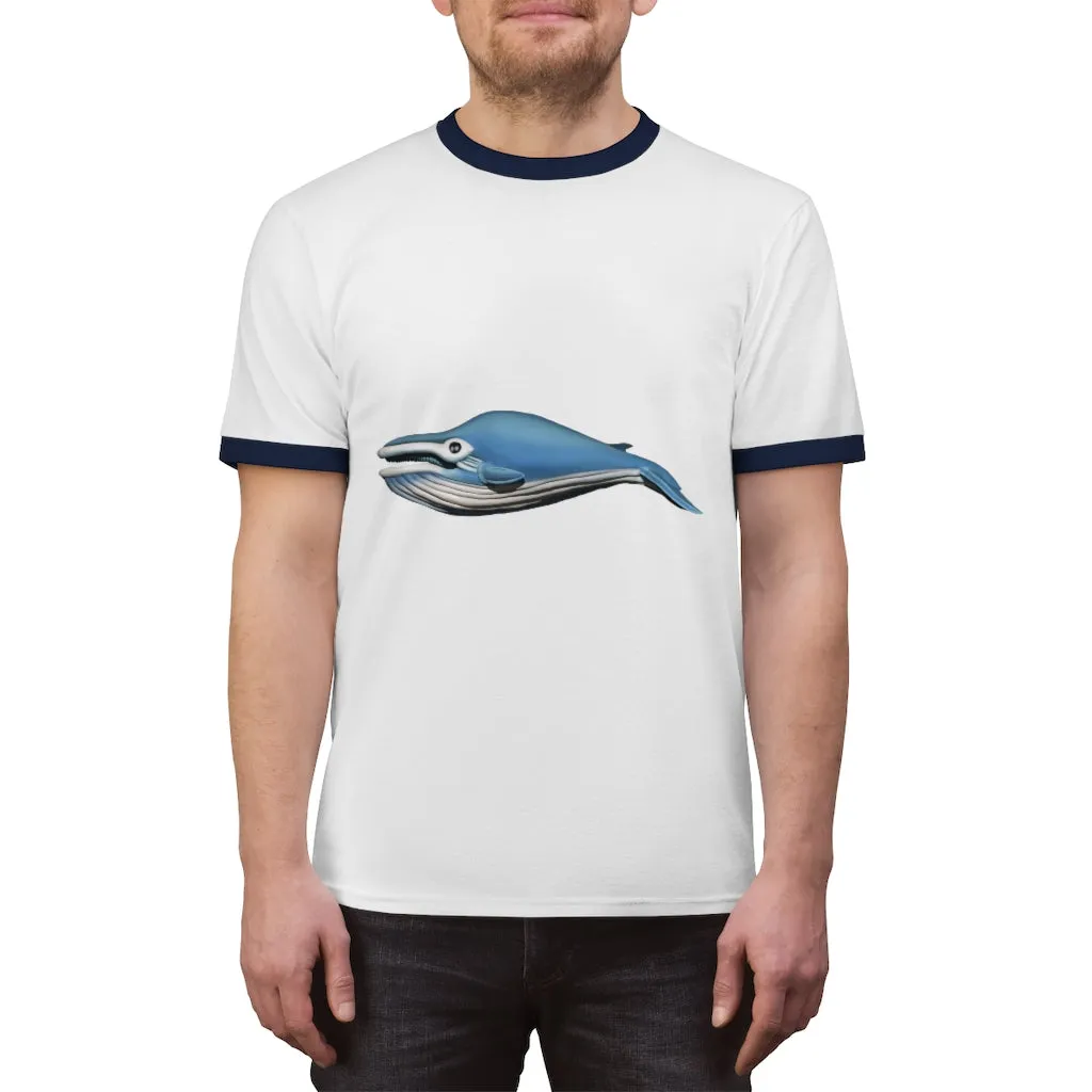 Whale Unisex Ringer Tee