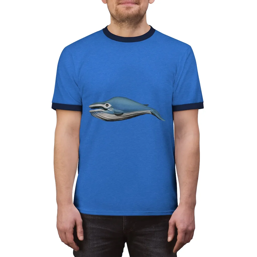 Whale Unisex Ringer Tee