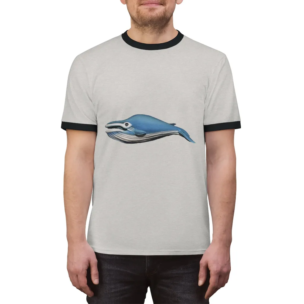 Whale Unisex Ringer Tee