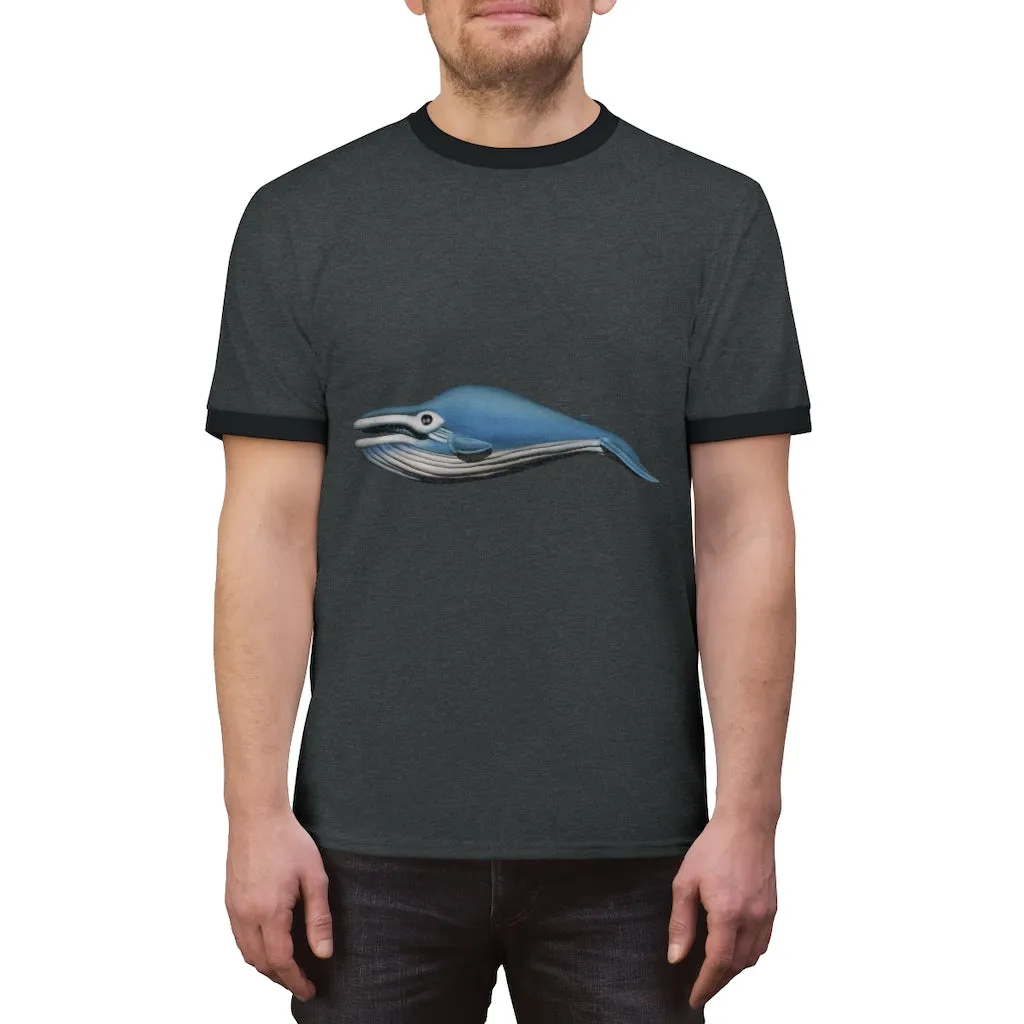 Whale Unisex Ringer Tee